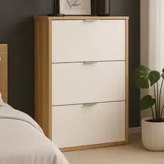 Sapateira 3 Portas Organizadora Armário Multiuso Sapato Quarto Apartamento Hall de Entrada Sapatos
