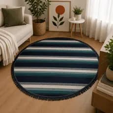 Tapete Redondo Aquarela 1,45m - Zuri Decor