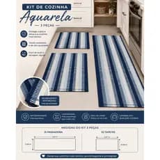 Kit Tapete Aquarela 3 Peças – Zuri Decor