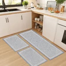 Tapete Cozinha Kit 3 Peças Passadeira Istambul Geométrico- Zuri Decor