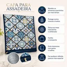 Capa Térmica com Zíper  Para Churrasco Assadeira Assadeira de Vidro Pirex