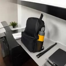 Mochila Bolsa Basica Preta Escolar Unissex