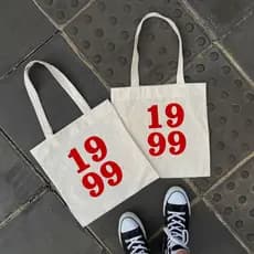Sacola Ecobag Retro 1999 Moda Leve Nylon Unissex Espaçosa Moderna Envio Imediato