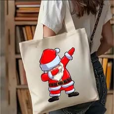 Bolsa Natalina Divertida Exclusiva Papai Noel Descontraído Perfeita  Presentear Natal
