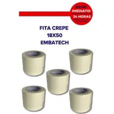 Kit Fita Crepe 18x50 Resistente Alta Fixação Artesanato Pintura Escolar Decoração Marca Embatech