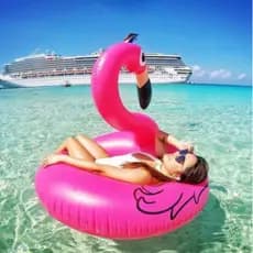 Boia Inflável Flamingo Piscina Praia 90cm Praia Piscina