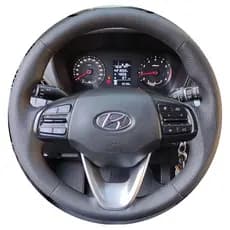 Capa de Volante Costurada HB20 2020 2021 2022 2023 2024 2025 2026 Kit com Agulha linha e cola
