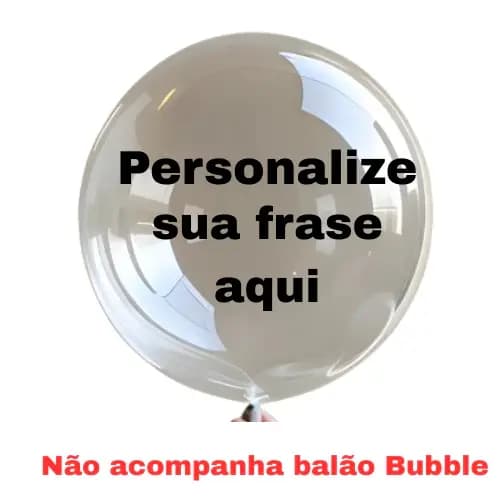 Adesivo Vinil para Balão Bubble - Adesivo Personalizado - Adesivo Vinil Balão - Adesivo Festa
