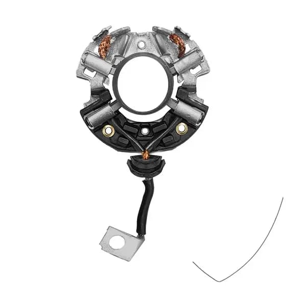Porta Escova Motor Partida Palio Strada Golf Escort Astra S10 Siena Suporte com 4 Escovas 12V