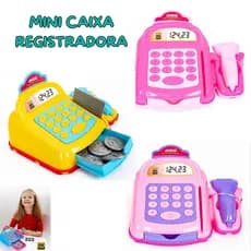 Mini Caixa Registradora Brinquedo Menina Infantil Supermercado Cozinha Briquedos De Menina