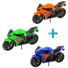 Kit 3 Moto Motinha Brinquedos De Menino New 1000 Varias Cores Motocicleta Infantil Menino Brinquedo