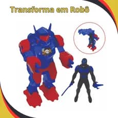 Brinquedos De Menino Boneco Articulado + Armadura Robô Infantil Menino Robo Brinquedos