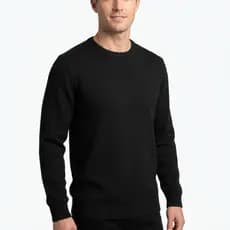 Suéter Blusa De Frio Tricot Gola Redonda Manga Longa de Lã Masculino Elastano Premium