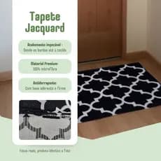 Tapete Porta 70x45 Jacquard Geométrico Antiderrapante Tapete Da Porta