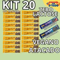 Biscoitos Zero Lactose Vegano 10 ou 20 Unidades Rancheiro Chocolate Morango Baunilha Lanche Escolar