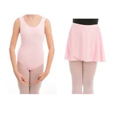 KIT BALLET BALE BODY COLLANT COLAN UNIFORME - 2 PEÇAS REGATA E  SAIA