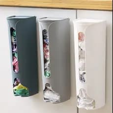 Suporte Multiuso para Sacola de Lixo – Organização Prática para Cozinha e Banheiro!