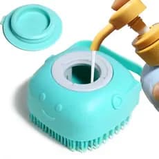 Lava Pelo Pet Escova Banho Silicone Massageadora Cachorro Gato 7.5cm