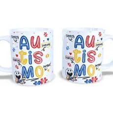 Caneca Autismo 325 ml Porcelana