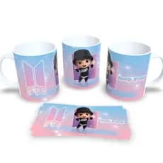 Caneca personalizada bonecos BTS1 ARMY KPOP