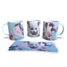 Caneca personalizada Gato com efeito 3D