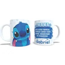 Caneca Personalizada Stitch diversos modelos com NOME.