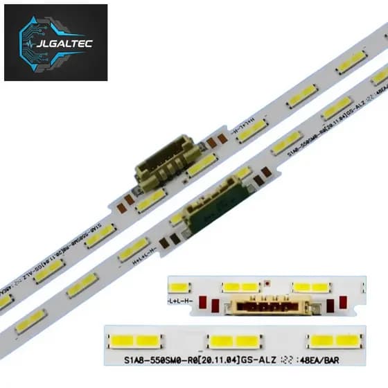 Kit Led Para Samsung Un55cu8000 Un55au8000g *** Com Fita Dupla Face ***