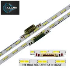 Kit Led Para Samsung Un55cu8000 Un55au8000g *** Com Fita Dupla Face ***