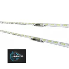 Kit 2 Barras de Led P/ TV SAMSUNG 65" Un65au8000g Un65au9000 - TOP 1ª LINHA