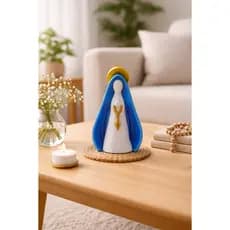 Nossa Senhora Decorativa Imagem Religiosa Minimalista - Ideal para Casa, Sala e Presente