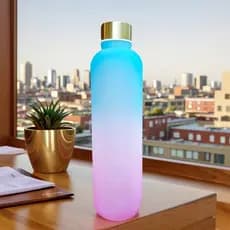 Garrafa De Água Grande Personalizada De 1000ml • Texto E Padrões Personalizados Copo Esportivo Branco Elegante Para PC C