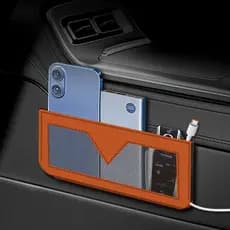 Organizador Traseiro Do Assento De Carro , Saco De Armazenamento Multifuncional Para Lata De Lixo , Rack Celular , Usado