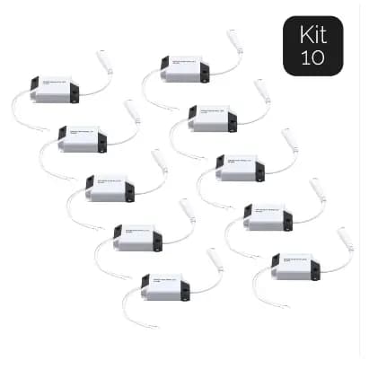 10 Driver Led Reator Fonte Para Plafon 24w Bivolt