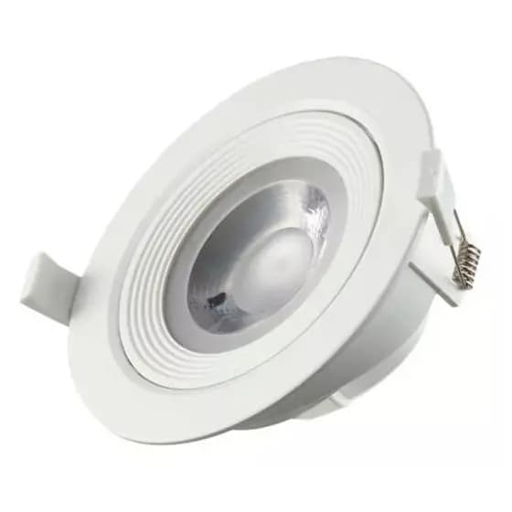 Kit 10 Spot Redondo Embutir Direcionável Led 5w Frio/Quente