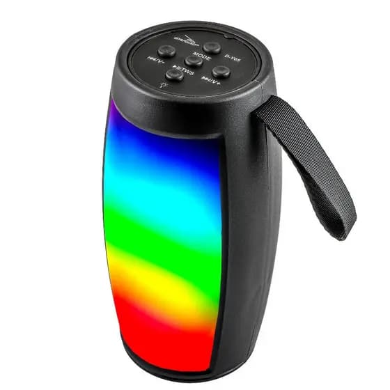 Caixinha De Som Portátil Bass Amplificado Bluetooth LED RGB Cartão SD Radio Fm USB Conexão TWS