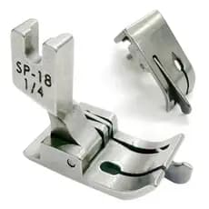 Calcador Maquina Reta Pesponto Com Guia SP18 1/4 6,35mm Lado Direito Ferro