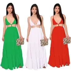 Vestido longo feminino verao 2025 estilo praiano vestido festa casual resort praia vestido feminino