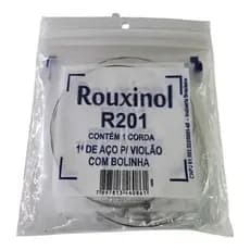 Corda Avulsa Violão Aço 1ª Mi Rouxinol R201 Pacote 12 Unidades