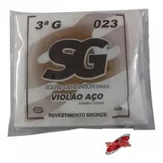Corda Avulsa Sg Violão Aço Bronze 3ª Sol (g)