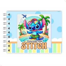 Livro Colorir Infantil LIL. STI. (Azul) Capa Dura