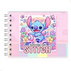Livro Colorir Infantil LIL. STI. (Rosa) Capa Dura