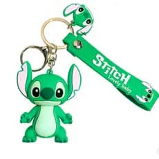 VERDE - Chaveiro Pingente Animação Premium Emborrachado Kids