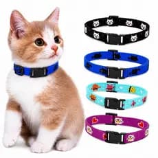 Coleira Ajustável Elástica Universal para Gatos e Cachorros