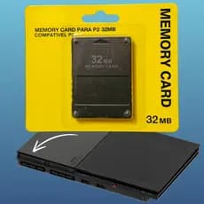 Memory Card 32MB para PS2 Cartão de memória lacrado Play2 memorycard
