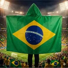 Bandeira Capa Brasil Body Flag Para Vestir Torcedor Copa