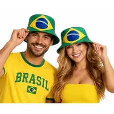 Chapéu Cata-ovo Brasil Bandeira Brasileira Copa Do Mundo