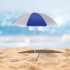 Guarda sol Mor 1.80m ResistentePraia Guarda Sol Mor Cor Azul com Cinza