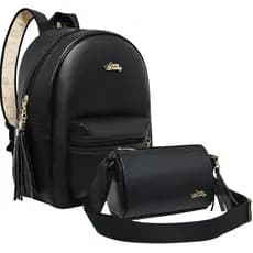 kit mochila bolsa feminina pequena bau envio rapido em caixa!