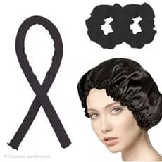 Kit Touca de Cetim Simples + Modelador de Cachos Cores Sortidas Anti Frizz Proteção