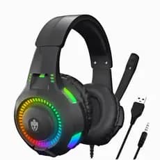 Fone De Ouvido Headset Gamer Evolut Com Fio Led Pc Celular Ps3 Ps4 Ps5 Xbox One Series S/X P2 P3
